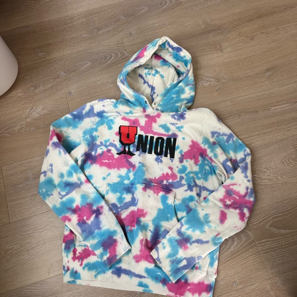 Undefeated Tie-Dye Hoodie in Blue and Purple